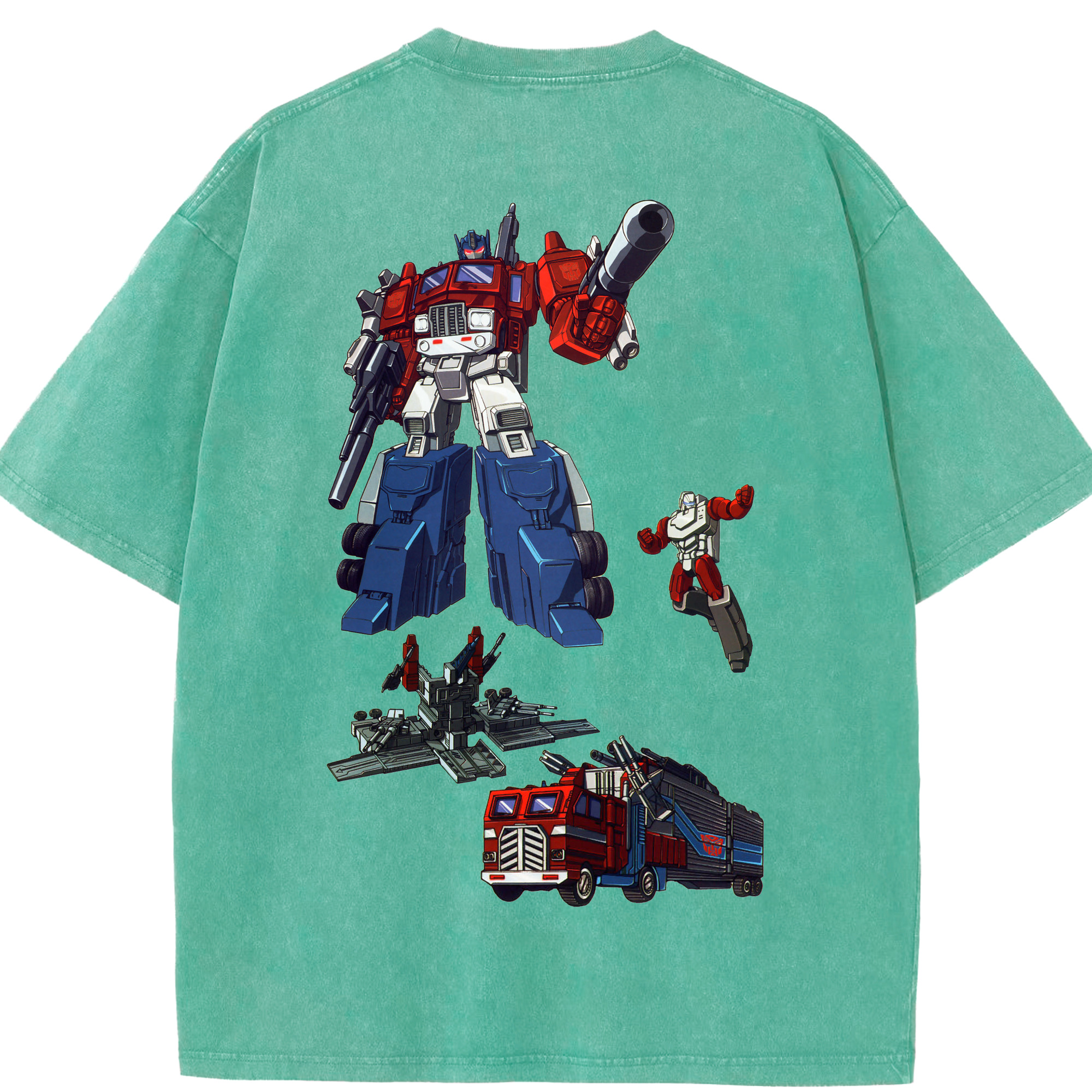 （画像用）  綿100% ヴィンテージ風 半袖Tシャツ（背面プリント）